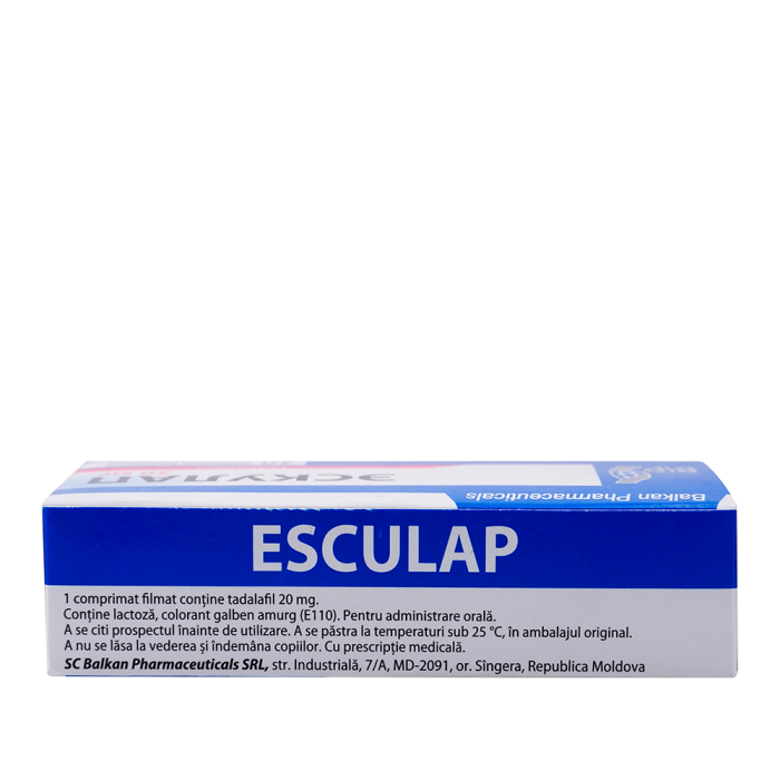 Esculap Tadalafil 20mg 30 TAB 0002 5