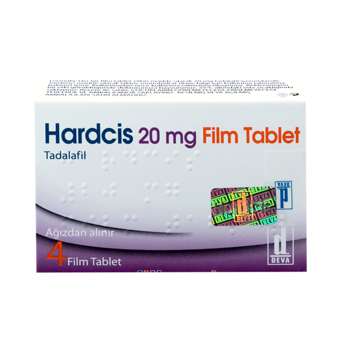 0013 HARDCIS TADALAFIL 20 mg 4 FTB. TURKEY