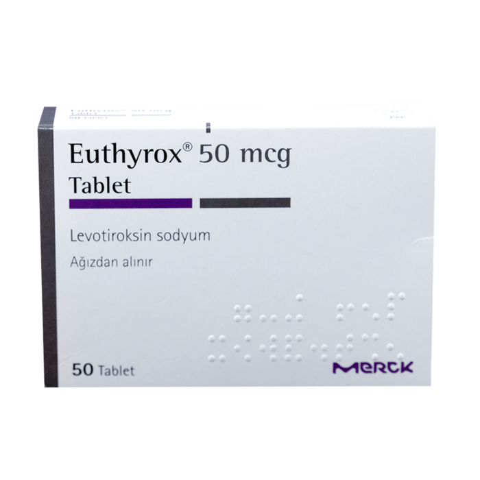 0020 EUTHYROX LEVOTIROKSIN SODYUM T4 50 MG 50 TB TURKEY